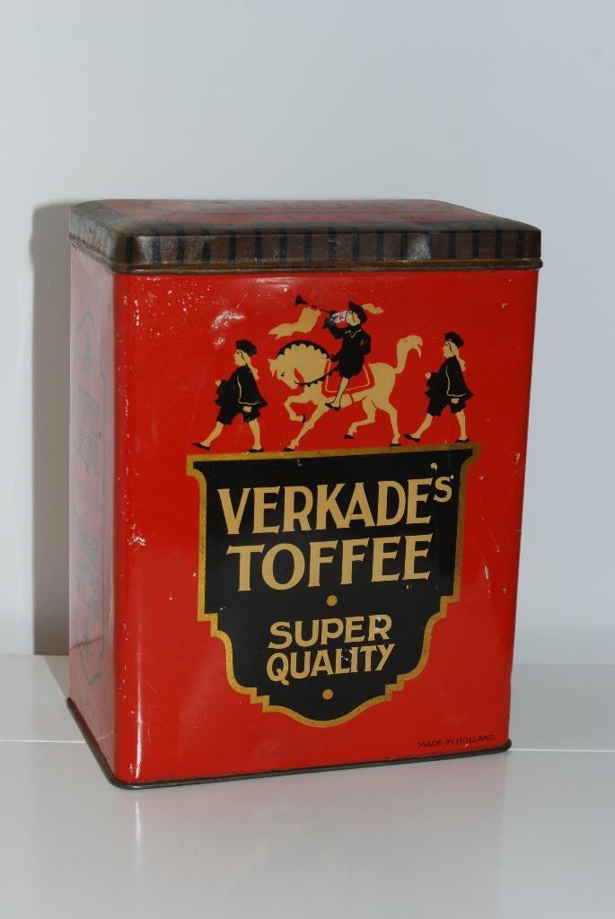 Verkade Toffee blik, Verzamelen, Ophalen of Verzenden, Gebruikt, Overige, Verkade