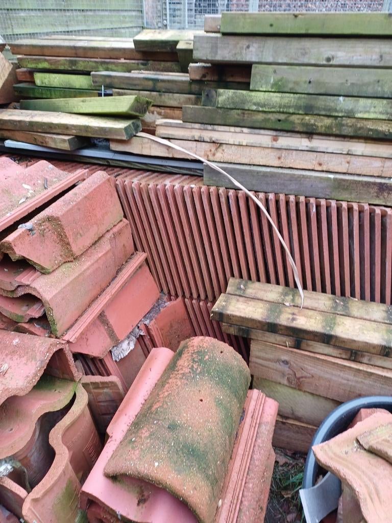 Rode RBB Sneldek Dakpannen - Diverse soorten, Ophalen, Gebruikt, Steen of Klei, 15 m² of meer