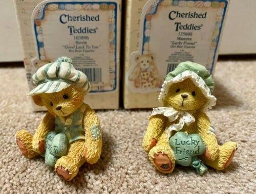 Cherished teddies Maureen and Kevin, Verzamelen, Ophalen of Verzenden, Zo goed als nieuw, Beeldje, Cherished Teddies