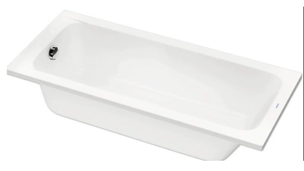 rechthoekig ligbad met nieuw douche garnituur, Ophalen, Zo goed als nieuw, Bad