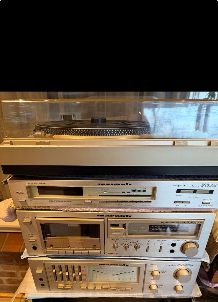 Marantz Stereo Set -Cassettedeck, Versterker,Platenspeler, Ophalen of Verzenden, Gebruikt, Audio