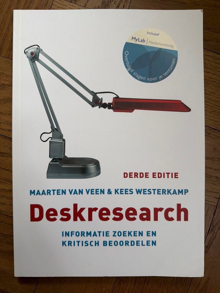 Deskresearch - Maarten van Veen (Nieuw), Ophalen of Verzenden, Nieuw, HBO