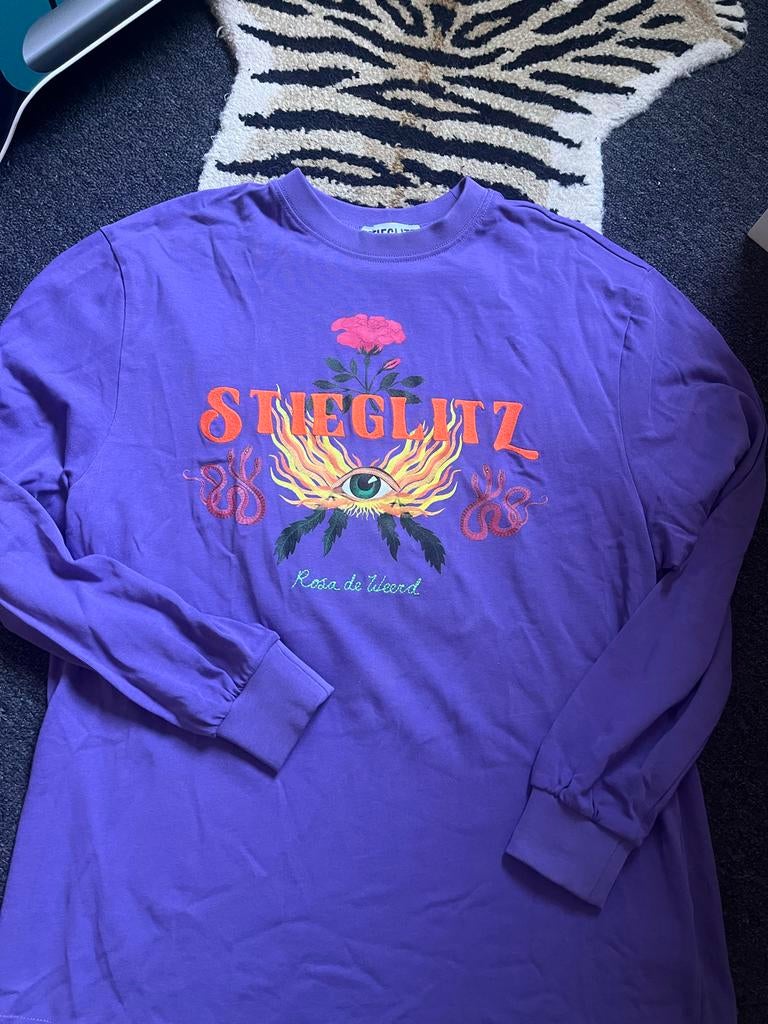 Stieglitz Longsleeve Maat S Paars, Paars, Nieuw, Ophalen of Verzenden, Lange mouw