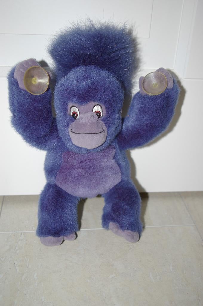 Een paars aapje met zuignappen., Ophalen of Verzenden, Zo goed als nieuw, Wanddecoratie