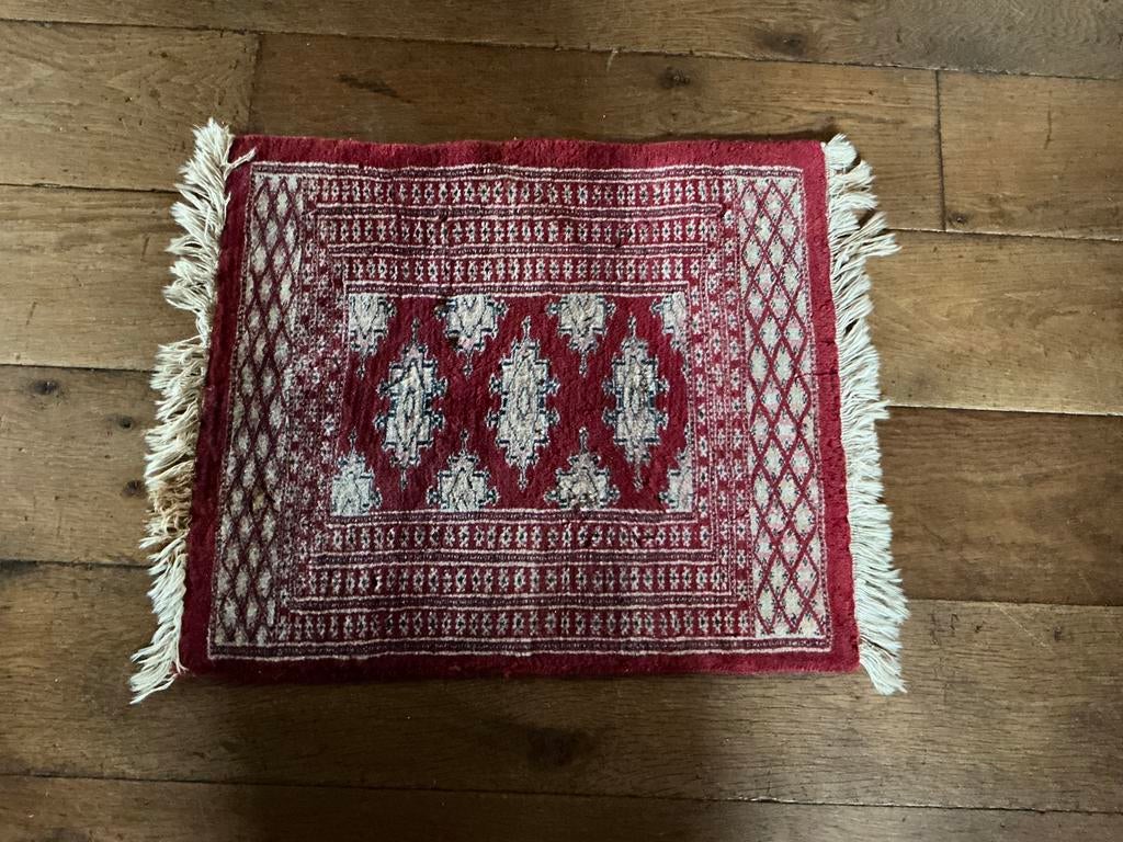 Oud Perzisch kleedje ❤️ 58 x 52 cm, Ophalen of Verzenden