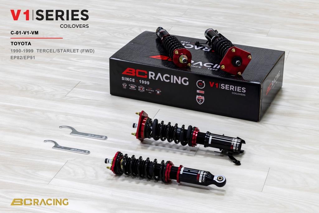 BC Racing schroefset V1-VM serie - Toyota Starlet 90-00, Ophalen of Verzenden