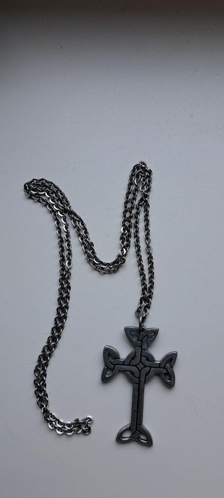 Keltisch kruis, Ophalen of Verzenden, Gebruikt, Zilver, Overige materialen