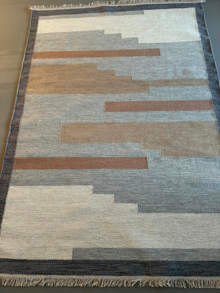 Handgeweven wollen vloerkleed, rollakan design “Wadden”, Geen, Geen, 150 tot 200 cm, Ophalen of Verzenden