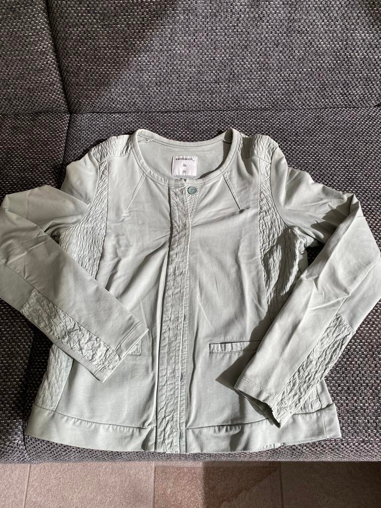 Mooi dun vestje hadje merk sandwich mt 40, Ophalen of Verzenden, Zo goed als nieuw, Maat 38/40 (M), Groen