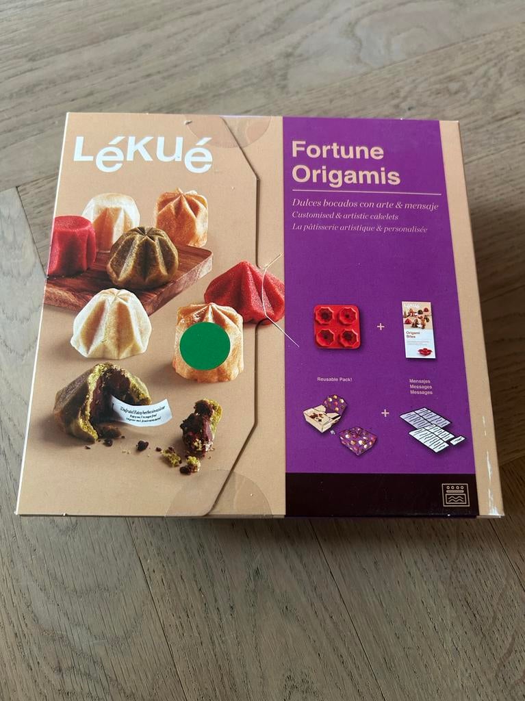 Lékué Fortune Origamis bakvormpjes, Hobby en Vrije tijd, Taarten en Cupcakes maken, Nieuw, Bakvorm, Taarten of Cupcakes, Ophalen of Verzenden