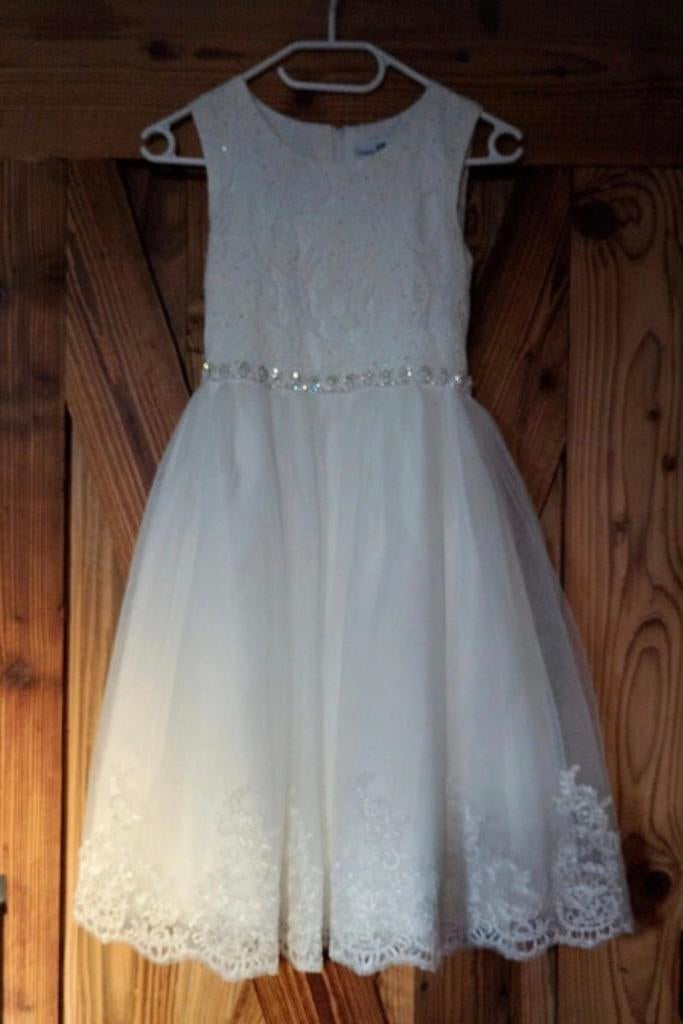 Witte communiejurk of bruiloftsjurk maat 146, Kinderen en Baby's, Kinderkleding | Maat 140, Ophalen of Verzenden