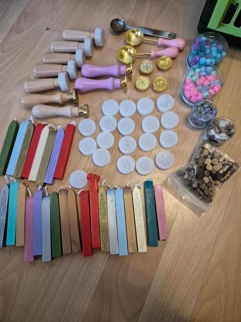 Zegellak met stempels, Hobby en Vrije tijd, Knutselen, Ophalen