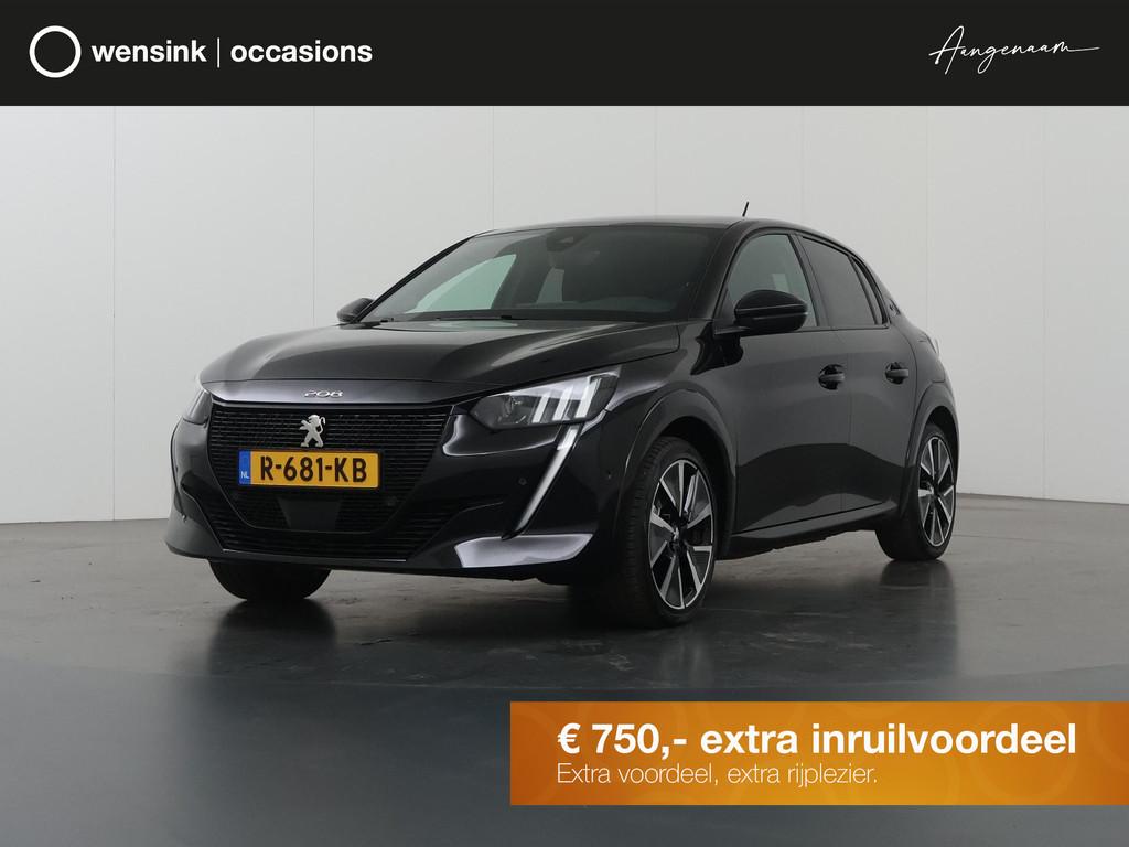 Peugeot e-208 EV GT Pack 50 kWh | SOH 93% | 3-Fase | Apple C, Auto's, 136 pk, Gebruikt, 351 km, Zwart