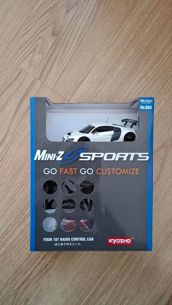 Kyosho mini z audi r8 lms, Elektro, Ophalen of Verzenden, Zo goed als nieuw, Auto onroad