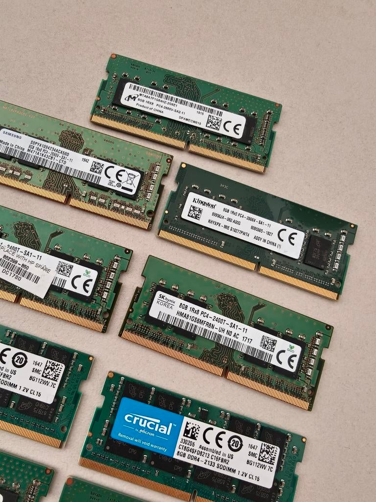 RAM Geheugen DDR4 8GB - 4Gb - 2GB Verschillende Op Voorraad, Computers en Software, RAM geheugen, Ophalen of Verzenden, Zo goed als nieuw