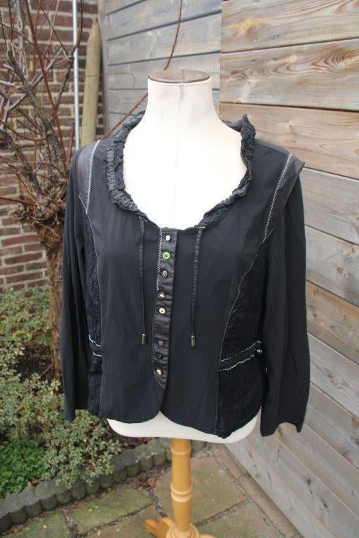 Jasje zwart Pause Cafe mt 46 Vaste prijs, PAuse Cafe, Zwart, Maat 46/48 (XL) of groter, Ophalen of Verzenden