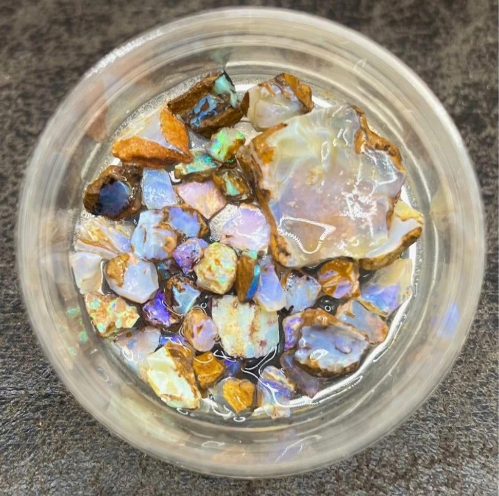 Set opalen edelsteen lot Australië edelstenen verzameling, Ophalen of Verzenden