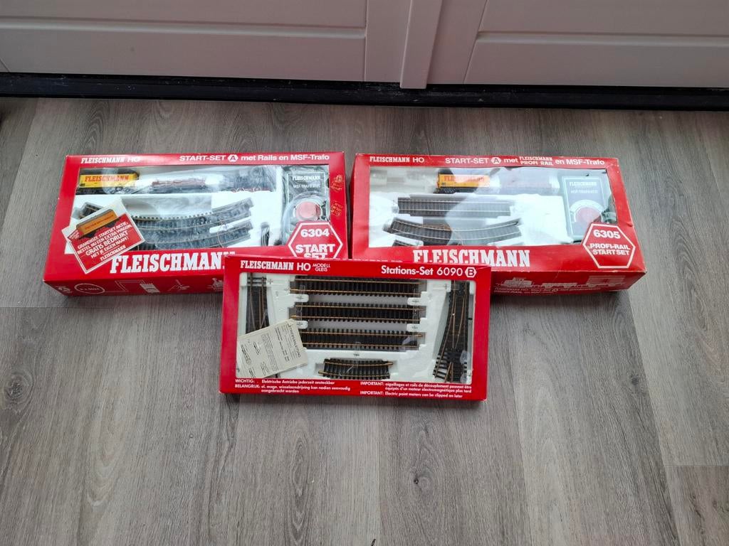Fleischmann startsets 6304, 6305 en uitbreidingsset 6090, Ophalen of Verzenden, Gelijkstroom, Fleischmann
