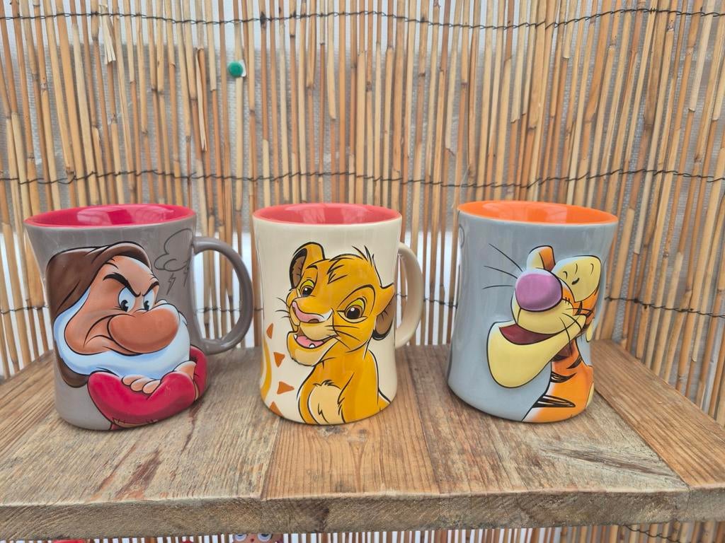 6 eurodisney bekers, Ophalen of Verzenden, Overige figuren, Zo goed als nieuw, Servies