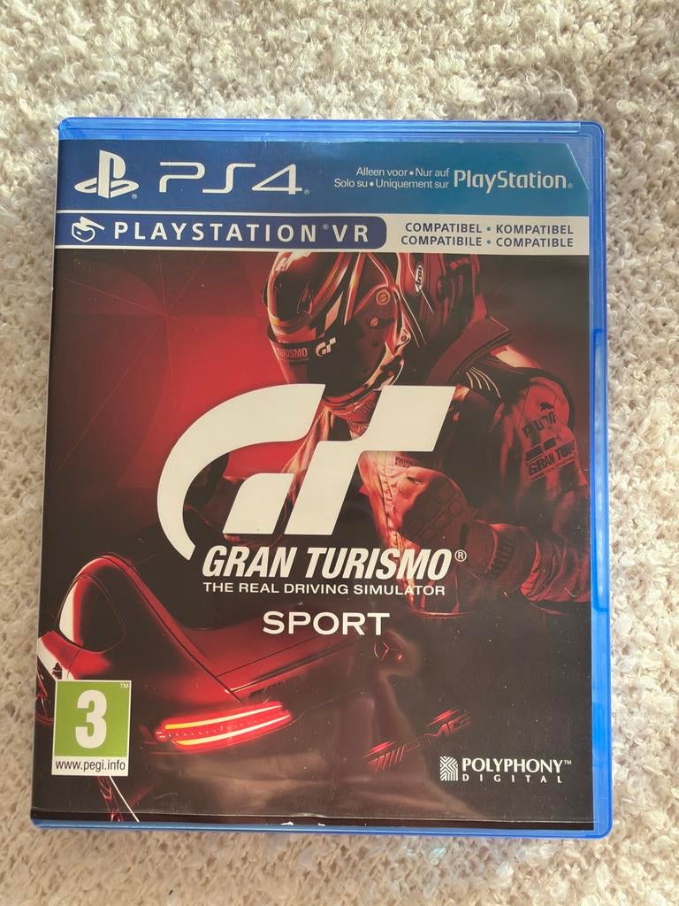 Gran Turismo Sport PS4, Spelcomputers en Games, Games | Sony PlayStation 4, Gebruikt, Racen en Vliegen, Virtual Reality, Ophalen of Verzenden