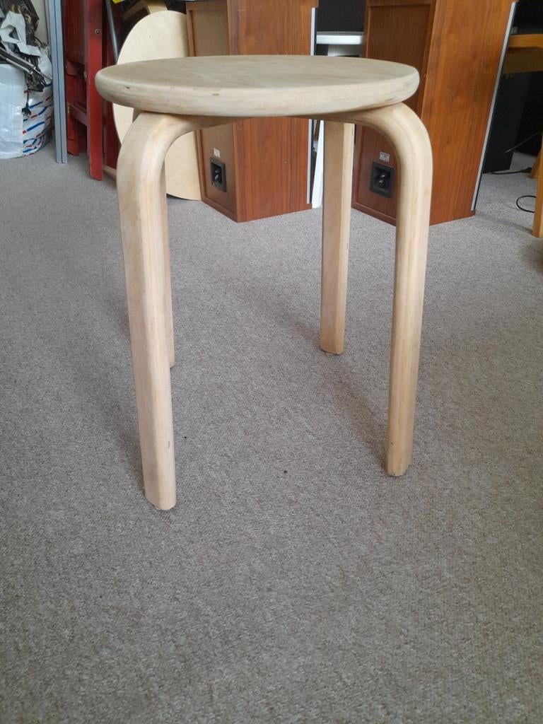 Krukje plywood hout Scandinavië Artek Alvar Aalto, Ophalen, Zo goed als nieuw, Hout