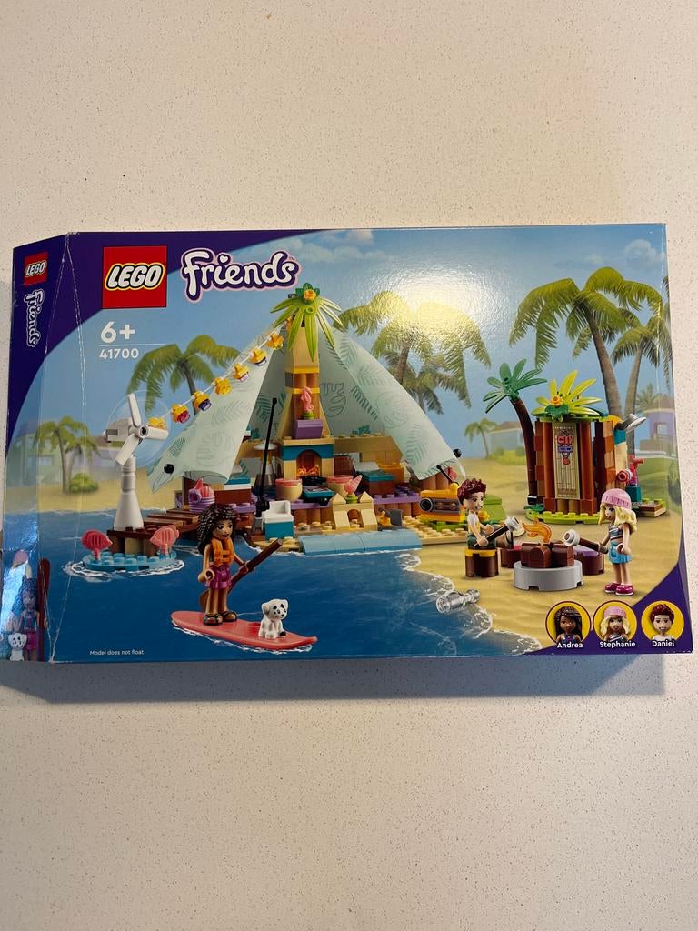 Lego Friends 41700 Strand Glamping, Kinderen en Baby's, Speelgoed | Duplo en Lego, Gebruikt, Lego, Complete set, Ophalen of Verzenden