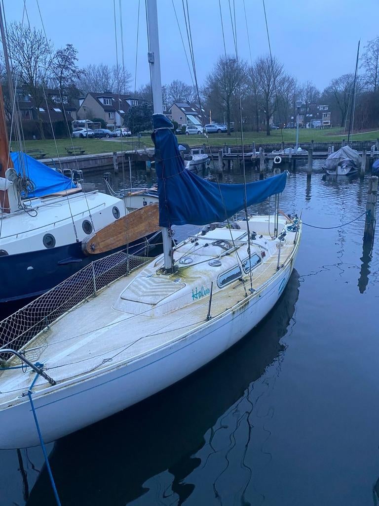 Kajuitzeilboot Marieholm IF .  Wit. 8 x 2,20 m. Diepgang1,30, Watersport en Boten, Gebruikt, Ophalen of Verzenden, Tourjacht of Cruiser
