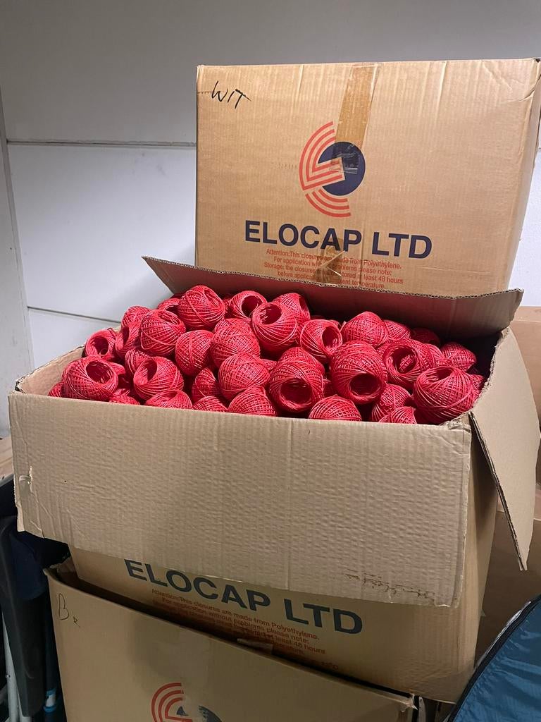 Volle doos 500 stuks sterk bolletjes bindtouw gratis verzend, De Tonnellerie, Nieuw, Ophalen of Verzenden, De Tonnellerie