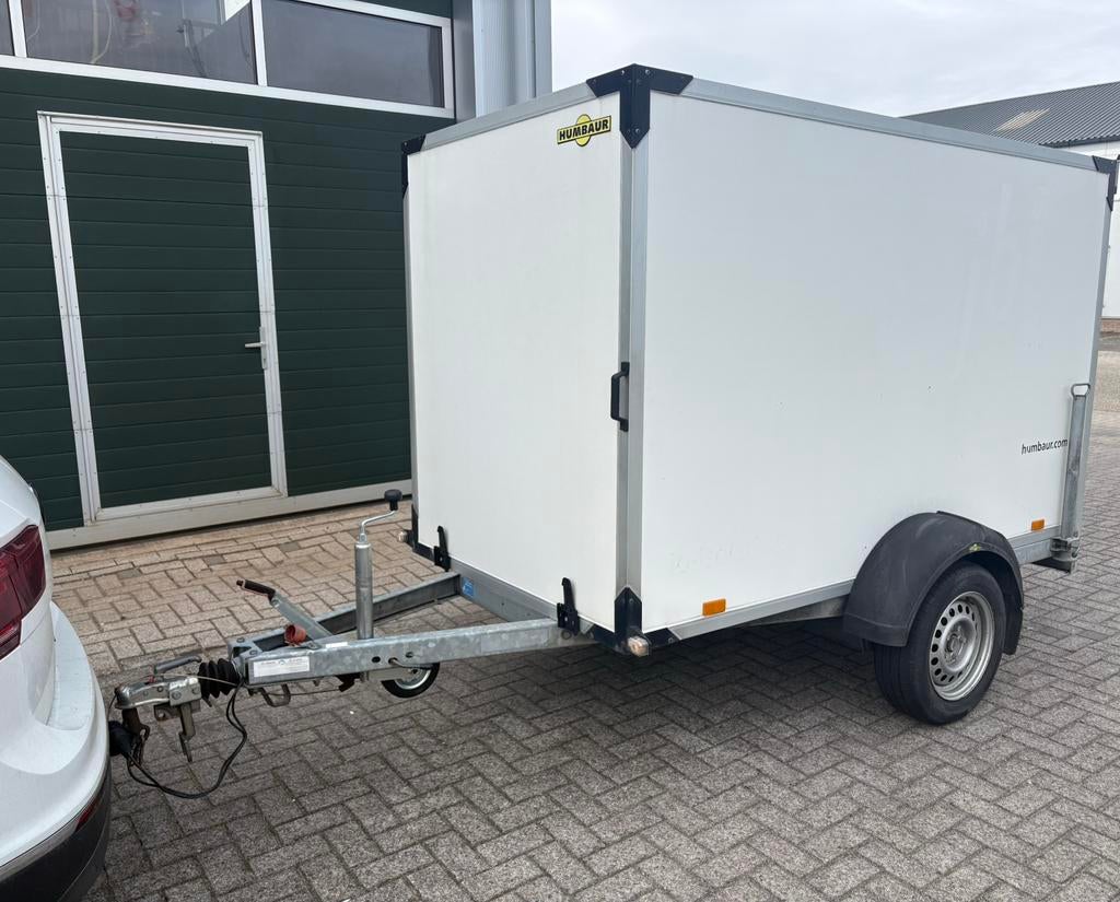 Gesloten aanhanger 257x130x150cm 1300kg, Ophalen of Verzenden, Zo goed als nieuw