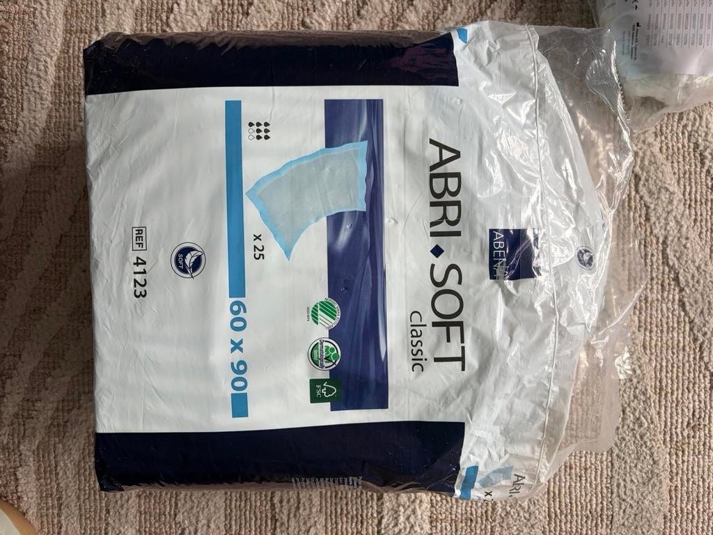 Abri soft incontinentie onderleggers (13 stuks), Ophalen of Verzenden, Zo goed als nieuw