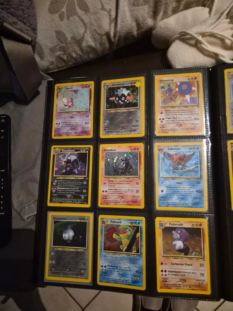 Neo Discovery set almost complete (70/75 kaarten), Ophalen of Verzenden, Gebruikt, Meerdere kaarten, Foil