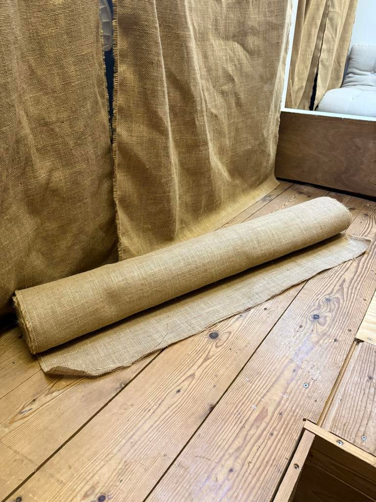 Rol jute 1 meter breed, Ophalen, Overige materialen, Bruin, 30 tot 120 cm