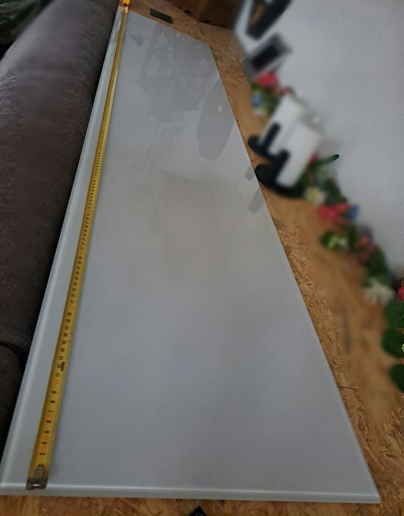 Ikea besta glasplaat 1.80x40, Huis en Inrichting, Ophalen, 150 tot 200 cm, 25 tot 50 cm, Glas