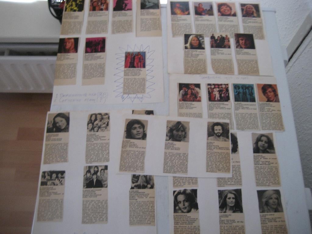 songfestival 1976 teach in knipsels, Ophalen of Verzenden, 1960 tot 1980, Nederland, Knipsel(s)