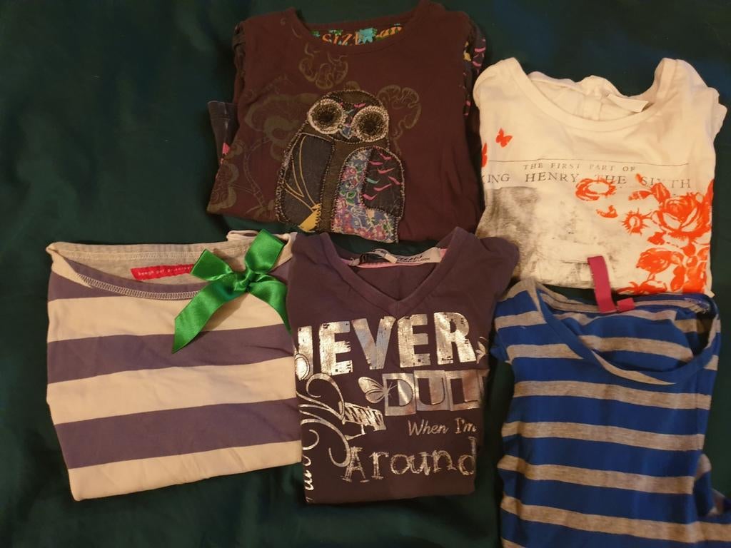 Shirts Desiqual Tumble n dry Bengh Cars jeans 110 116 122, Ophalen of Verzenden, Zo goed als nieuw, Meisje, Shirt of Longsleeve