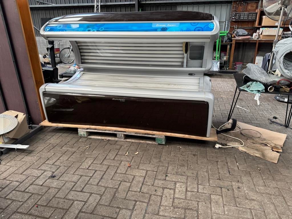 Sunvision Dynamic Energy Zonnebank, Ophalen of Verzenden, Gebruikt, Zonnebank dubbelzijdig, 15 lampen of meer