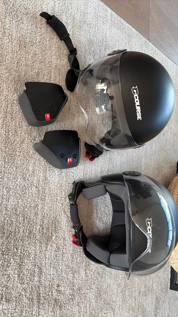 Jethelm Course - maat S nog beschikbaar, Fietsen en Brommers, Brommerhelmen, Zo goed als nieuw, Ophalen