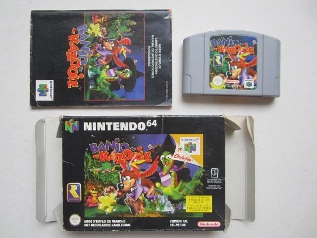Banjo and Kazooie N64 Nintendo 64, Gebruikt, 1 speler, Ophalen of Verzenden, Vanaf 3 jaar