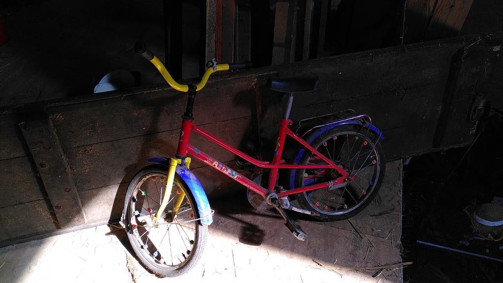 Gekleurde kinderfiets, Ophalen of Verzenden