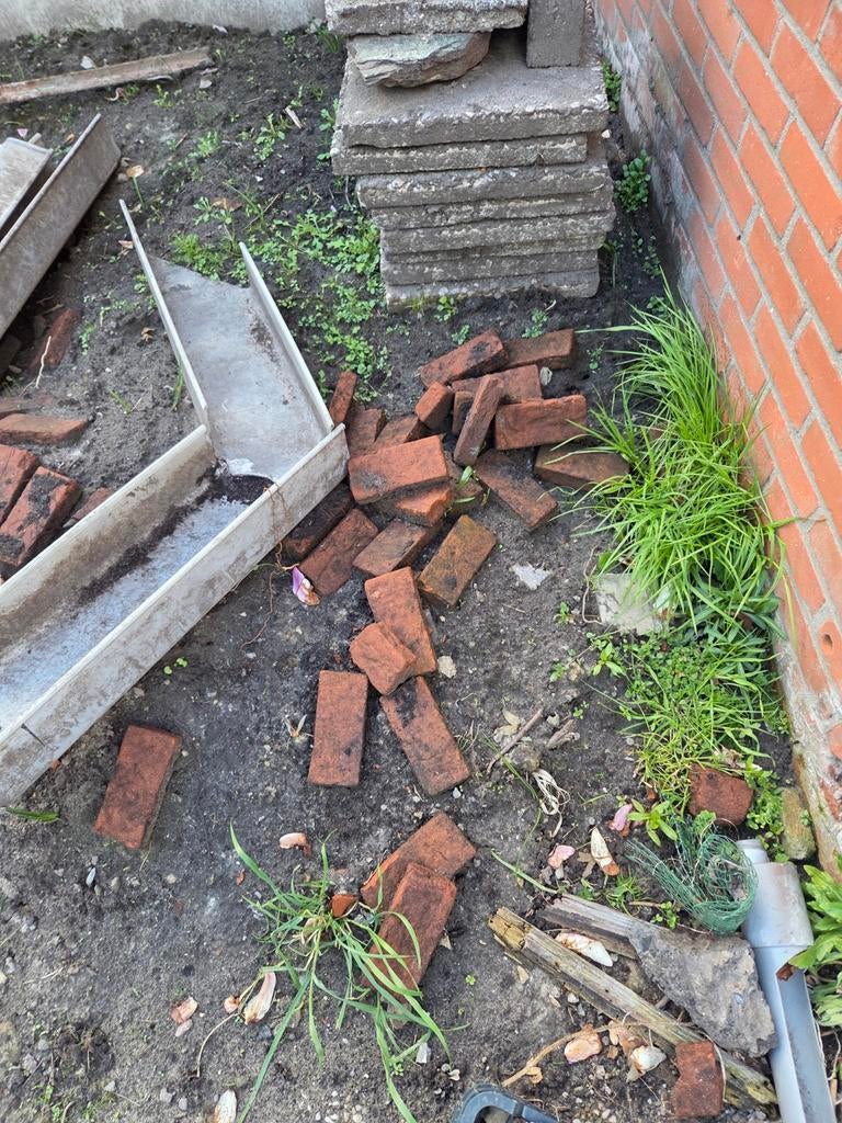 Gebruikte bakstenen, Doe-het-zelf en Verbouw, Metselstenen, Ophalen, Gebruikt, Bakstenen