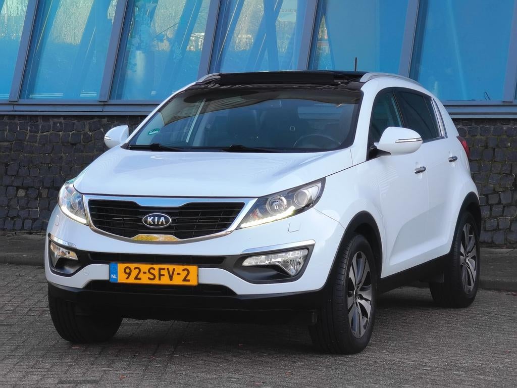Kia Sportage Automaat | Panoramadak | Leder | NAP | Topstaat, Auto's, Kia, USB, Zwart, 4 cilinders, 75 €/maand