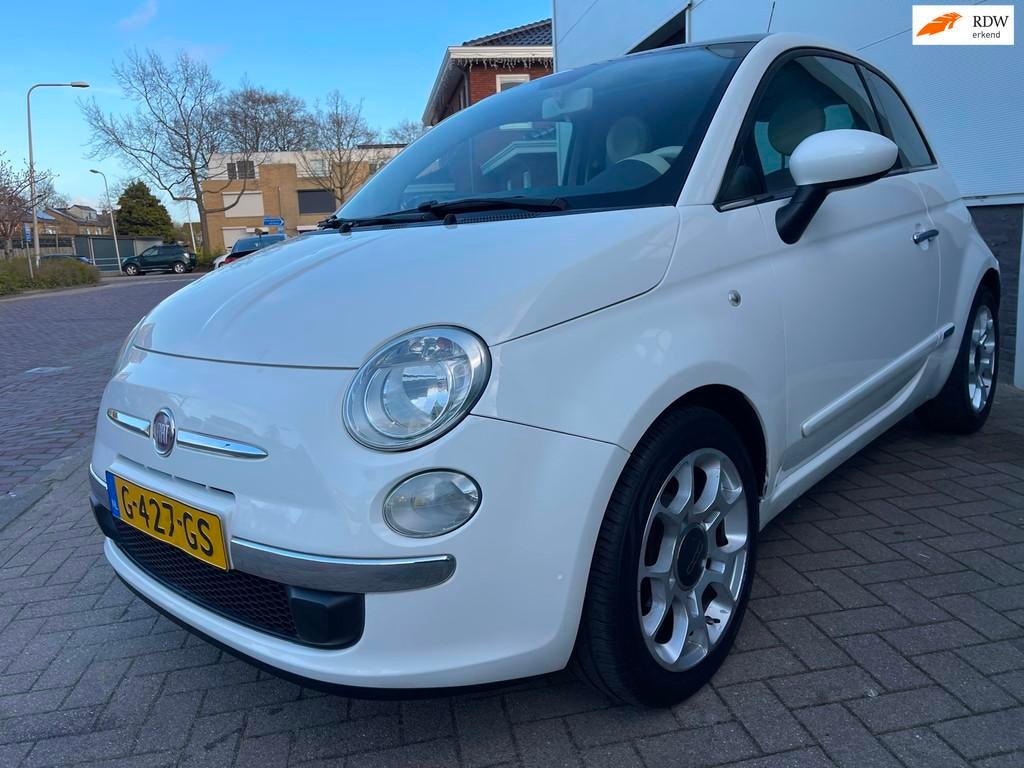 Fiat 500 1.2 Pop/Panoramdak/Leder/Airco/Elek-pakket, Voorwielaandrijving, Gebruikt, 1242 cc, 4 cilinders