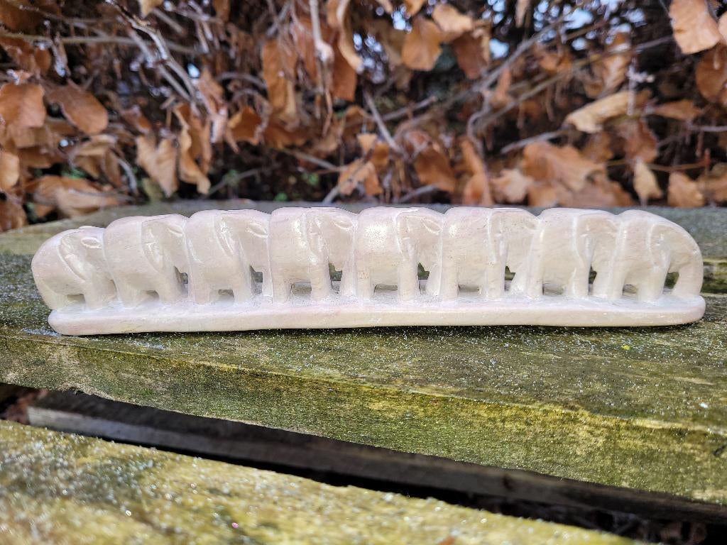 massief marmer olifant olifanten kudden op rij, Ophalen, Zo goed als nieuw, Mens