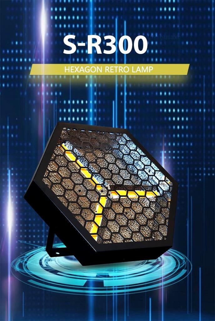 Multicolor retro led hexagon lamp, Muziek en Instrumenten, Licht en Laser, Zo goed als nieuw, Licht, Ophalen of Verzenden