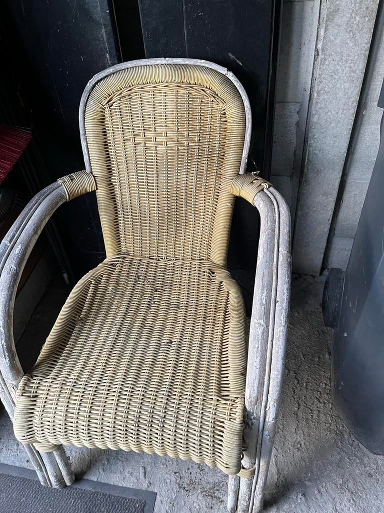 Tuinstoel gratis, Ophalen, Gebruikt, Rotan