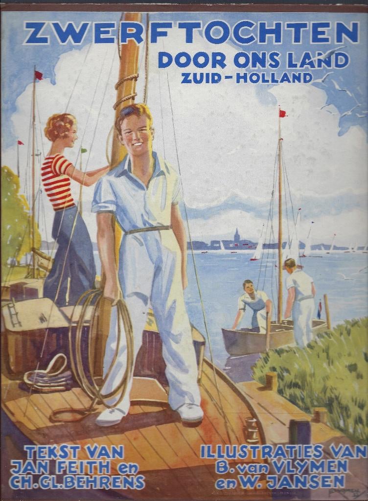 PLAATJES ALBUM ZWERFTOCHTEN DOOR ONS LAND ZUID-HOLLAND, Boeken, Prentenboeken en Plaatjesalbums, Ophalen of Verzenden, Gelezen