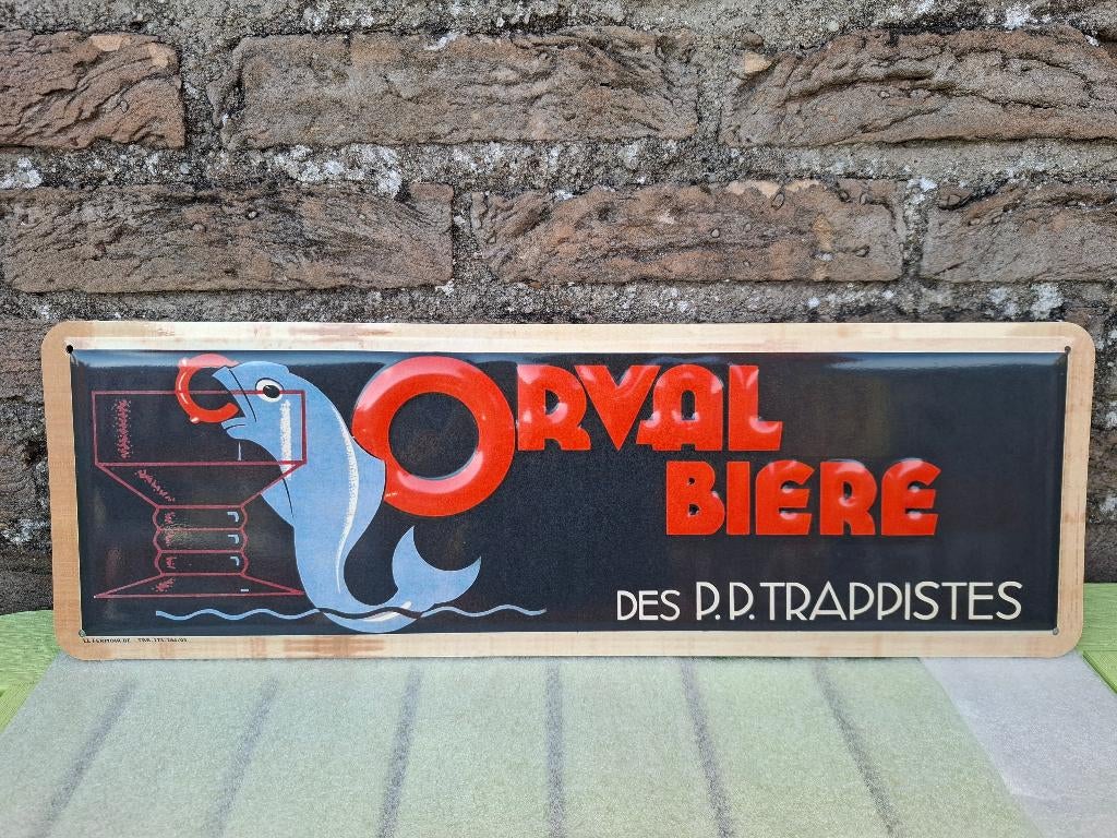 Reclamebord Orval, Verzamelen, Ophalen of Verzenden, Nieuw, Reclamebord, Plaat of Schild, Overige merken