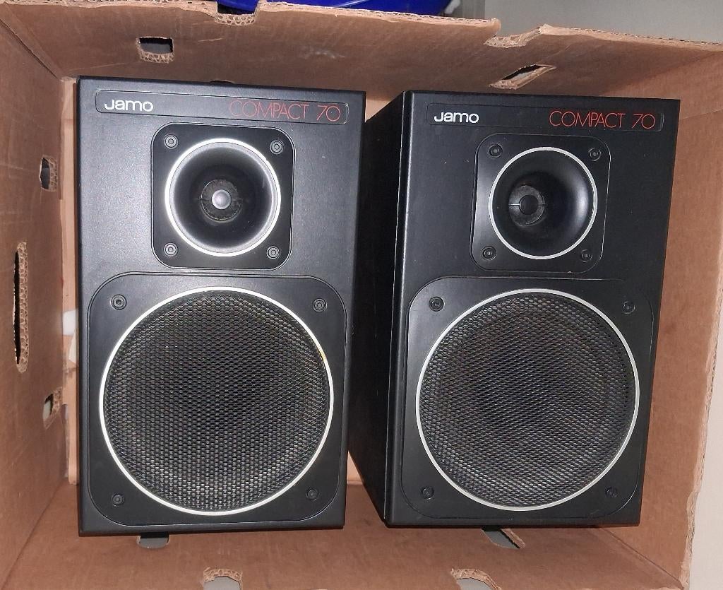JAMO COMPACT 70 SET luidsprekers, Gebruikt, Ophalen of Verzenden, 60 tot 120 watt, Front, Rear of Stereo speakers