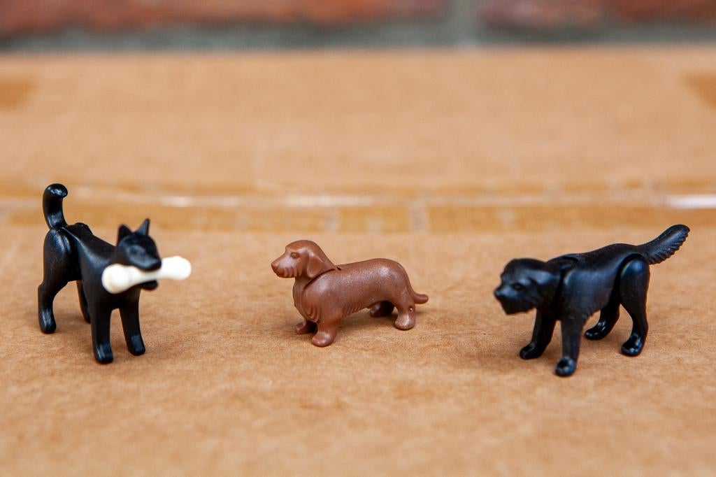 Playmobil 3 honden, Ophalen of Verzenden, Zo goed als nieuw, Los playmobil