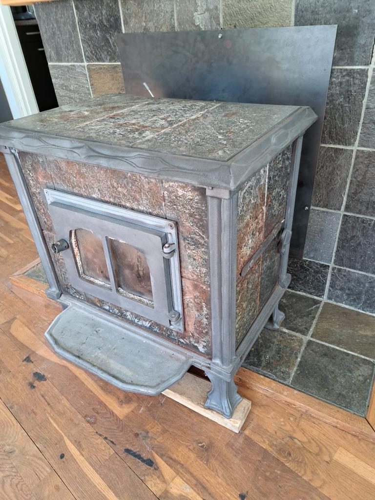 Speksteen kachel, Ophalen, Zo goed als nieuw, Hout, Houtkachel